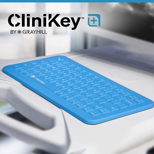 CliniKey&trade;: The Medical Panel-Mount Keyboard Built for Harsh Disinfectants and Heavy Use